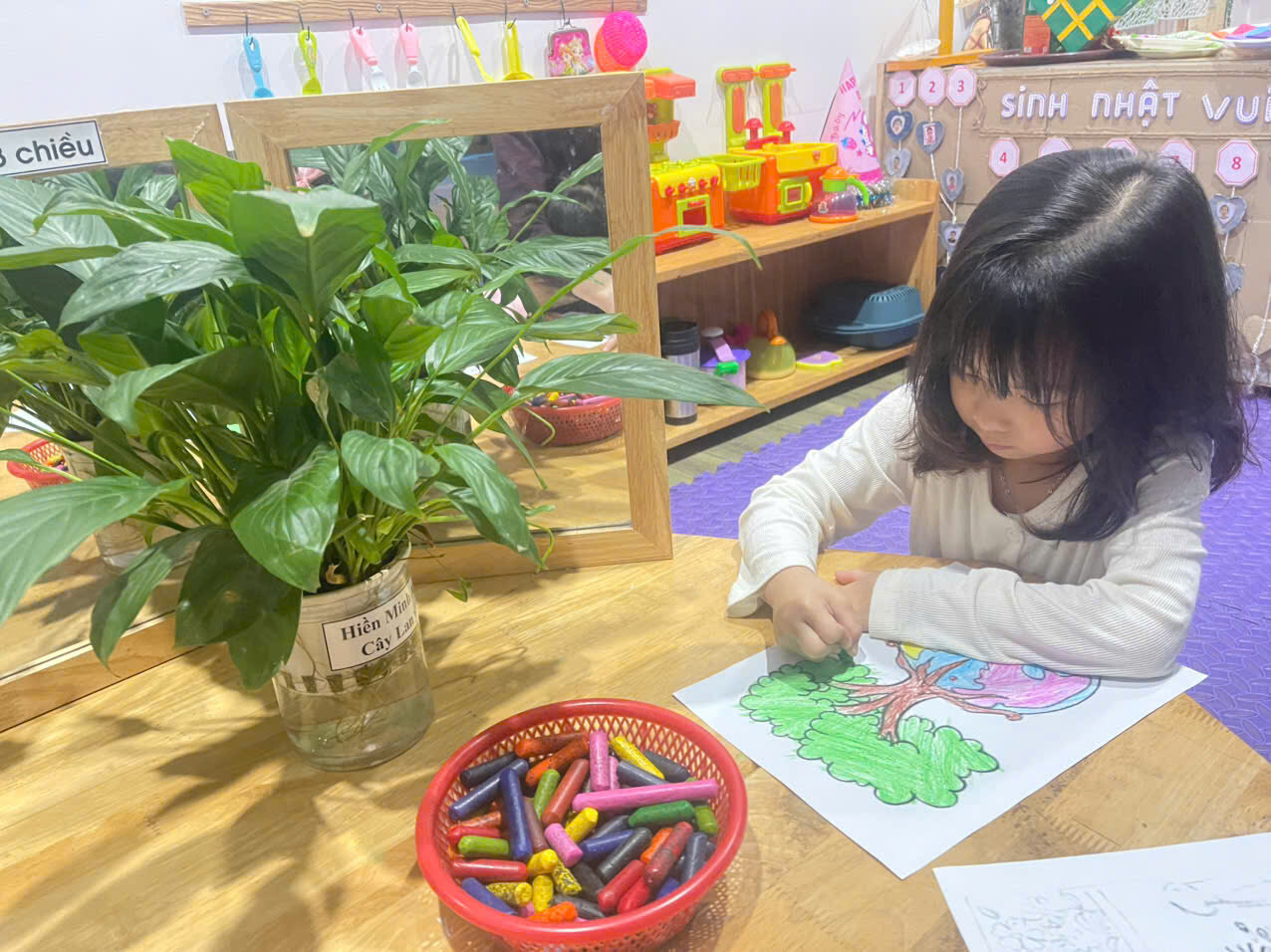 Trường mầm non Tứ Liên tham gia hoạt động hưởng ứng ngày nước thế giới, ngày khí tượng thế giới; chiến dịch giờ trái đất  năm 2025.