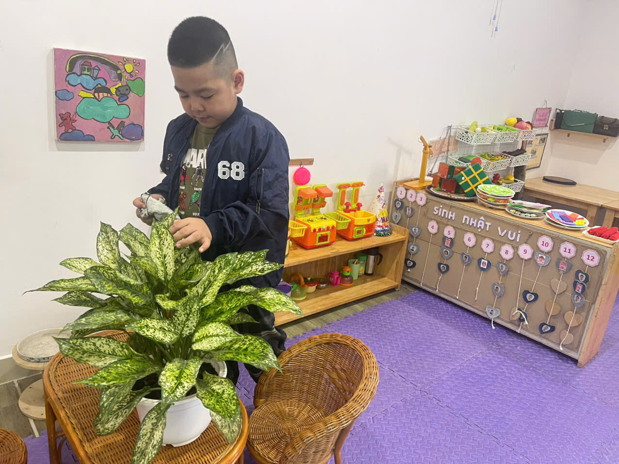 Trường mầm non Tứ Liên tham gia hoạt động hưởng ứng ngày nước thế giới, ngày khí tượng thế giới; chiến dịch giờ trái đất  năm 2025.