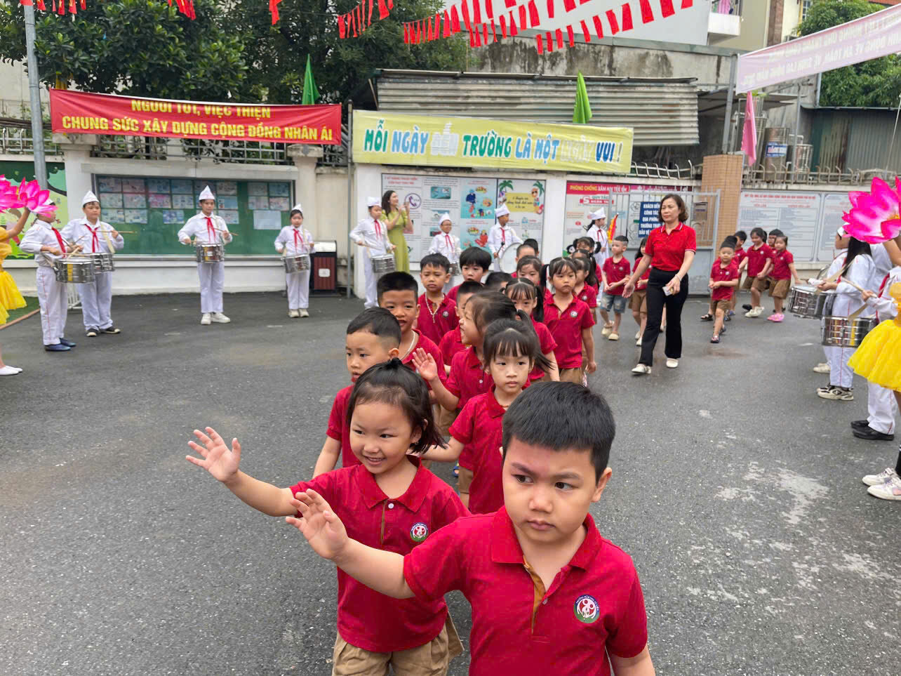 TRƯỜNG MẦM NON TỨ LIÊN TỔ CHỨC CHO HỌC SINH KHỐI MẪU GIÁO LỚN VÀ PHỤ HUYNH THAM QUAN TRƯỜNG TIỂU HỌC TỨ LIÊN